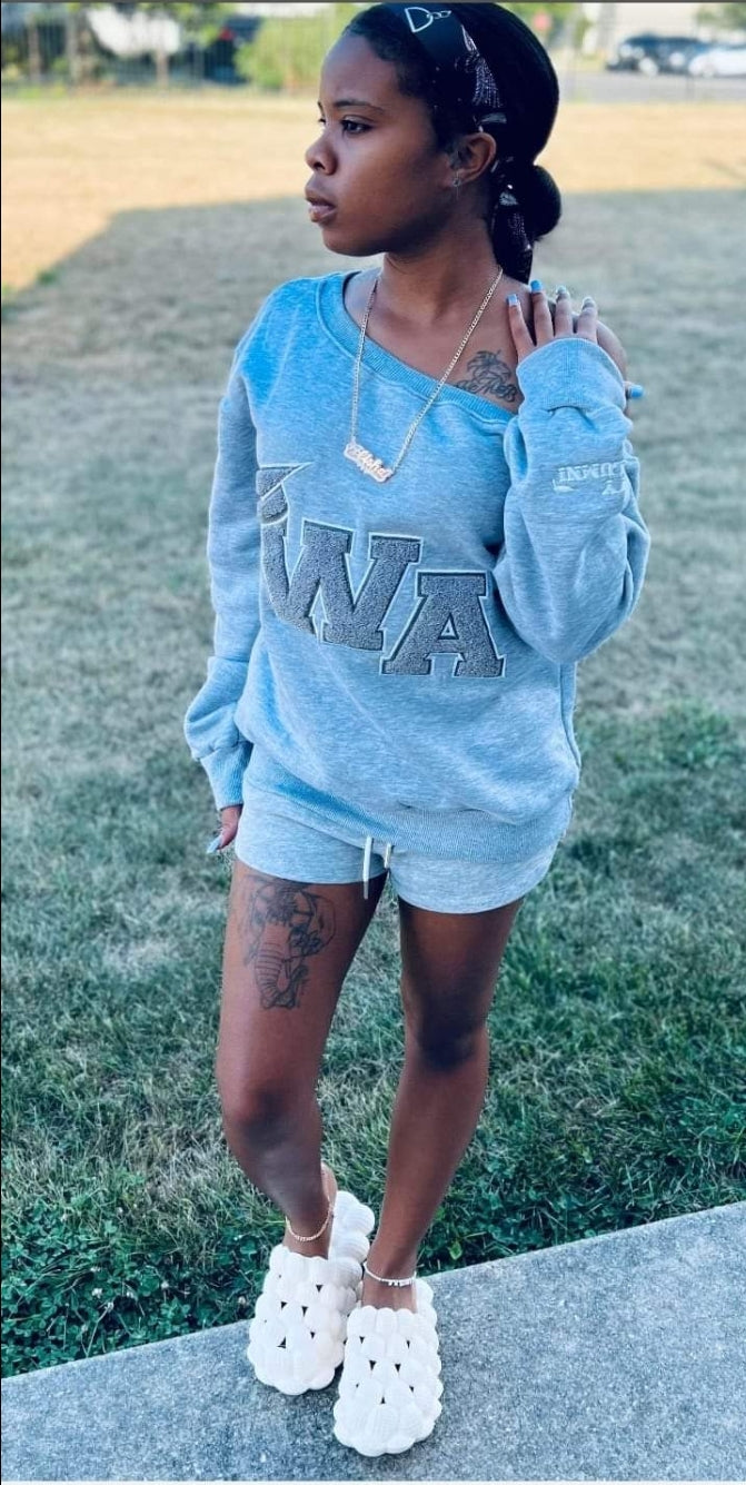 Nike off the shoulder on sale sweatshirt